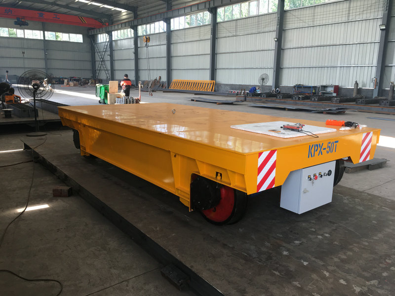 Heavy Load Fjernbetjening Material Rail Transfer Cart