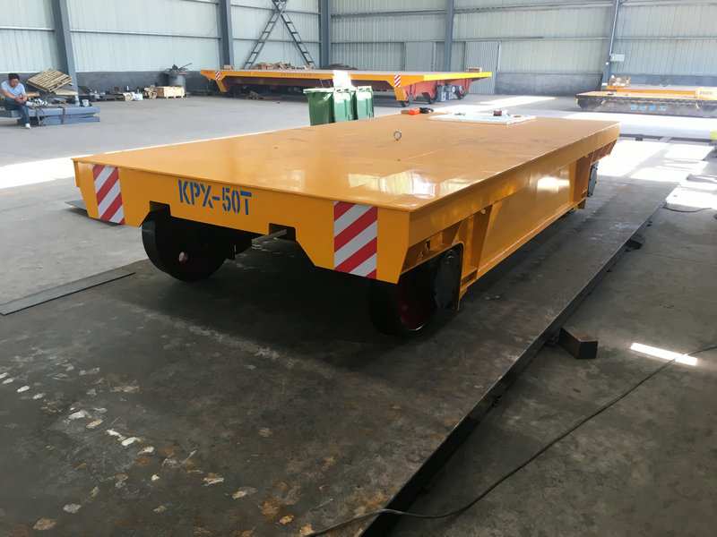 Heavy Load Fjernbetjening Material Rail Transfer Cart