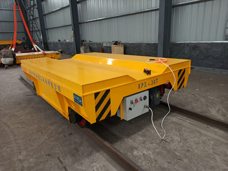 Batteri-drevet 30T Rail Transfer Cart til Die og Mold håndtering